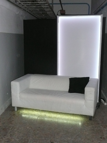 Fekete paraván (2x1m) - Kép 1.