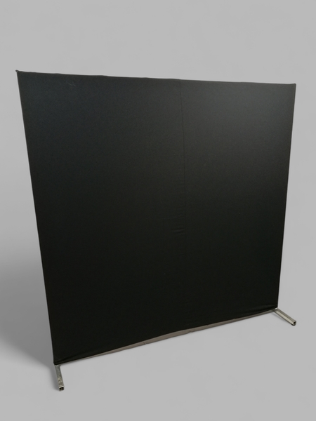 Fekete paraván T alakú lábbal (2x2m) - Kép 1.