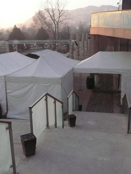 6 x3 mes sátor, fehér tető - Kép 1.