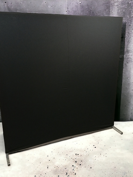 Fekete paraván T alakú lábbal (2x2m) - Kép 1.